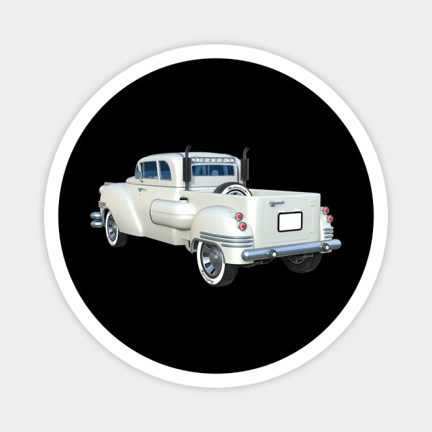 White Pick Up Magnet by tedsox